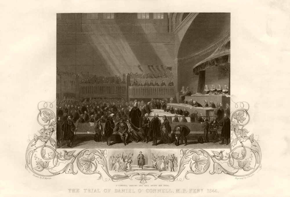 The Trial of Daniel O'Connell, 1844. Ireland. Irish independence. TALLIS c1855